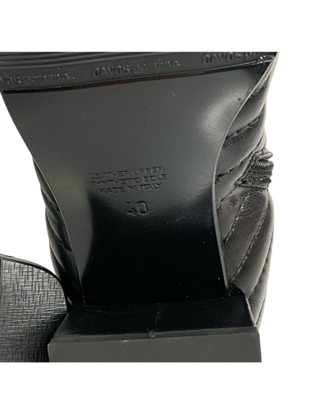 Napoleoni Boots Womens Sz 40 9.5 US Black Quilted Italy Ankle Leather New $269 - Picture 13 of 14